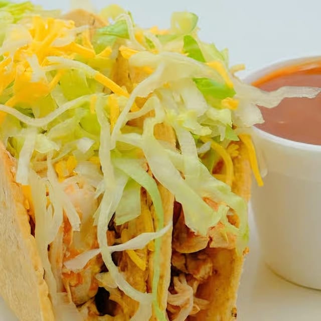 Combo#9 Two Chicken Tacos.