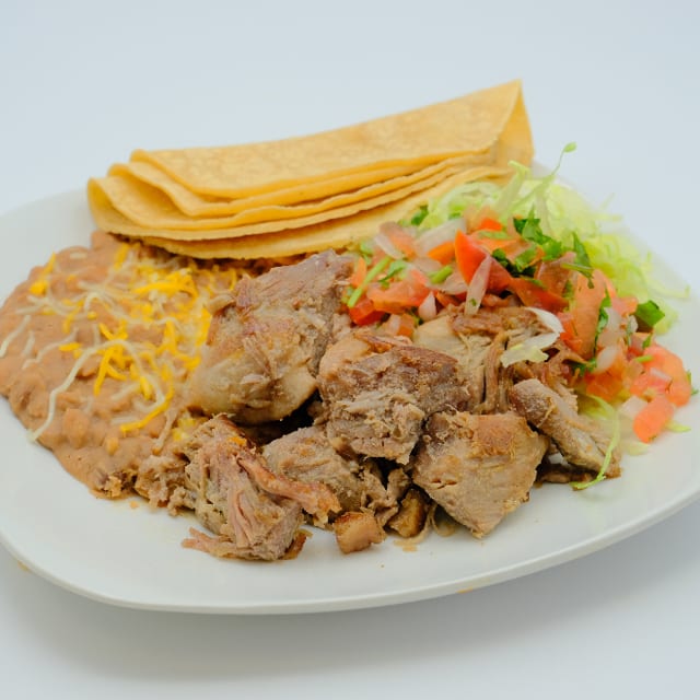 Combo#13 Carnitas Plate.